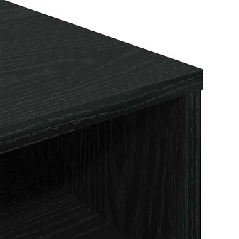 Boekenkast 34x31x80 cm bewerkt hout zwart 7