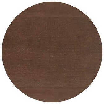Eettafel bruin massief hout rubber 8