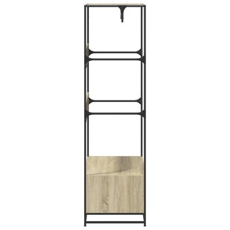Kledingkast 90x50x180 cm bewerkt hout sonoma eikenkleurig 5