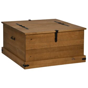 Opbergkist HALDEN 91x91x47 cm massief grenenhout 2