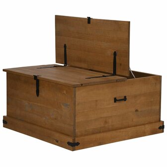 Opbergkist HALDEN 91x91x47 cm massief grenenhout 5