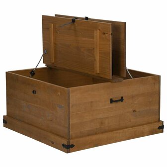 Opbergkist HALDEN 91x91x47 cm massief grenenhout 6