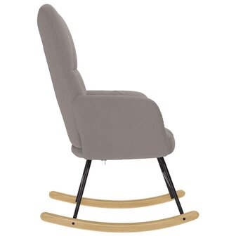 Schommelstoel stof taupe 4