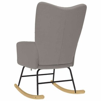 Schommelstoel stof taupe 5