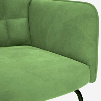 Schommelstoel fluweel lichtgroen 6