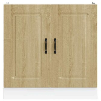 Spoelbakonderkast Kalmar 80x46x81,5cm bewerkt hout sonoma eiken 4