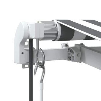 Luifel automatisch uittrekbaar 400x300 cm antraciet en wit 6