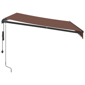 Luifel automatisch uittrekbaar 300x250 cm bruin 4