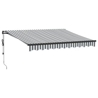 Luifel automatisch uittrekbaar 300x250 cm antraciet en wit 2