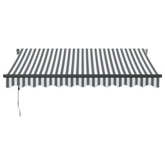 Luifel automatisch uittrekbaar 300x250 cm antraciet en wit 3