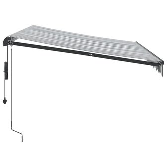 Luifel automatisch uittrekbaar 300x250 cm antraciet en wit 4