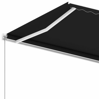 Luifel vrijstaand handmatig uittrekbaar 300x250 cm antraciet 6
