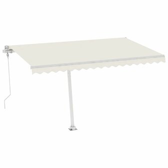 Luifel vrijstaand automatisch 400x300 cm cr&egrave;mekleurig 2