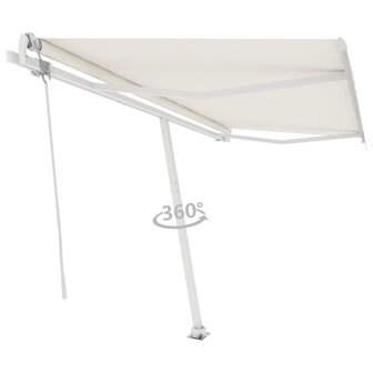 Luifel vrijstaand automatisch 400x300 cm cr&egrave;mekleurig 3
