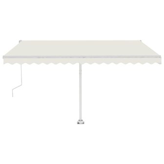 Luifel vrijstaand automatisch 400x300 cm cr&egrave;mekleurig 5