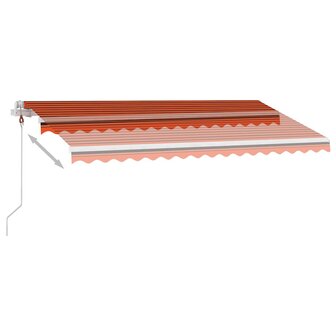 Luifel vrijstaand automatisch 400x300 cm oranje en bruin 4