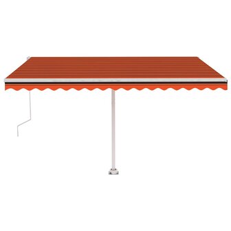Luifel vrijstaand automatisch 400x300 cm oranje en bruin 5
