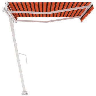 Luifel vrijstaand automatisch 400x300 cm oranje en bruin 6