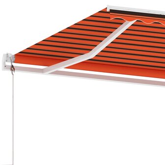Luifel vrijstaand automatisch 400x300 cm oranje en bruin 7