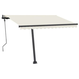 Luifel vrijstaand automatisch 300x250 cm cr&egrave;mekleurig 2