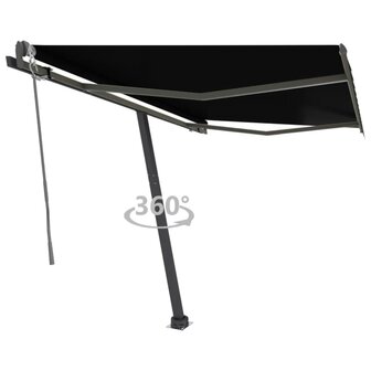 Luifel vrijstaand automatisch 300x250 cm antracietkleurig 1