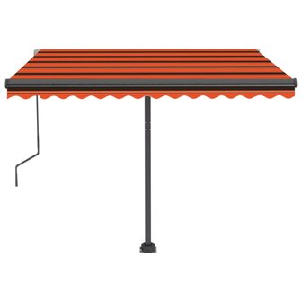 Luifel vrijstaand automatisch 300x250 cm oranje en bruin 4
