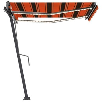 Luifel vrijstaand automatisch 300x250 cm oranje en bruin 5