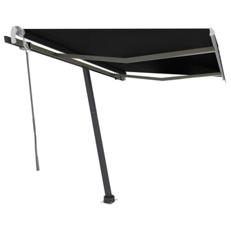 Luifel vrijstaand handmatig uittrekbaar 350x250 cm antraciet 2