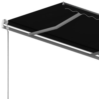 Luifel vrijstaand handmatig uittrekbaar 350x250 cm antraciet 7