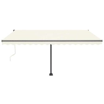 Luifel vrijstaand automatisch 400x300 cm cr&egrave;mekleurig 5