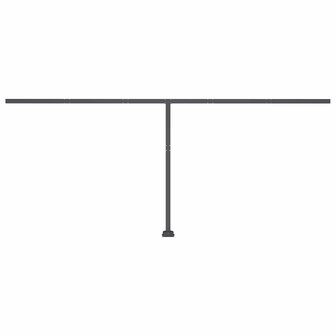 Luifel vrijstaand handmatig uittrekbaar 600x300 cm cr&egrave;mekleurig 8