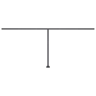 Luifel vrijstaand handmatig uittrekbaar 500x350 cm blauw en wit 7