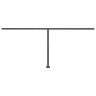 Luifel vrijstaand handmatig uittrekbaar 500x350 cm geel en wit 7