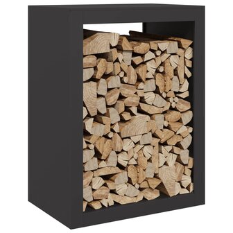 Haardhoutrek 60x40x80 cm staal zwart 3