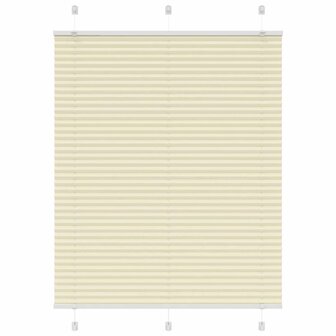 Pliss&eacute; rolgordijn 105x100cm stofbreedte 104,4cm polyester cr&egrave;me 1
