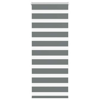 Zebra rolgordijn 55x150 cm stofbreedte 50,9 cm donkergrijs 1