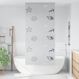Doucherolgordijn 90x240 cm stofbreedte 86 cm 2