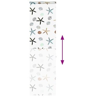 Doucherolgordijn met cassette 60x240 cm stofbreedte 56 cm 5