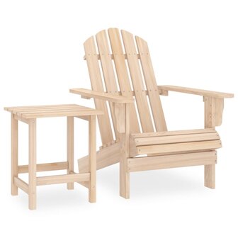 Tuinstoel Adirondack met tafel massief vurenhout 1