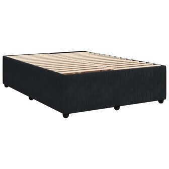 Boxspring met matras fluweel zwart 160x200 cm 9