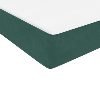 Boxspring met matras fluweel donkergroen 80x220 cm 9