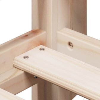 Stapelbedframe zonder matras massief grenenhout 90x190 cm 9
