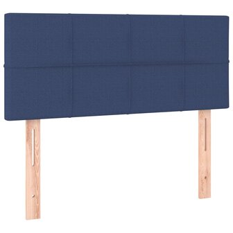 Hoofdbord LED 80x5x78/88 cm stof blauw 4