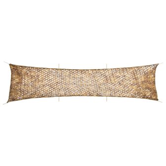 Camouflagenet met opbergzak 613x138 cm zandkleurig 1