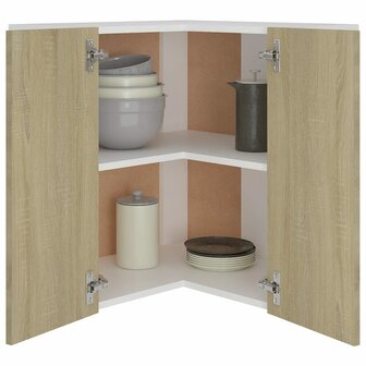 Hanghoekkast Lyon 57x57x60 cm bewerkt hout sonoma eikenkleurig 4