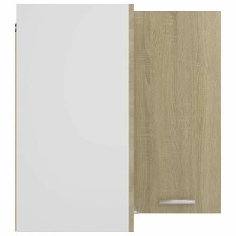 Hanghoekkast Lyon 57x57x60 cm bewerkt hout sonoma eikenkleurig 6
