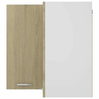 Hanghoekkast Lyon 57x57x60 cm bewerkt hout sonoma eikenkleurig 7