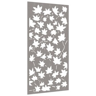 Wanddecoratie tuin esdoornbladontwerp 105x55 cm cortenstaal 3