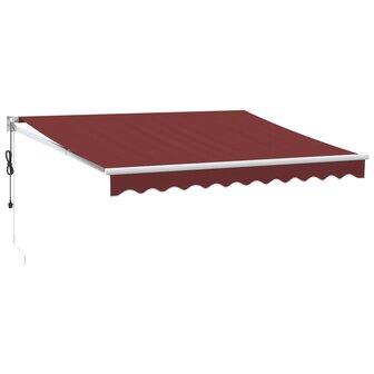 Luifel automatisch uittrekbaar 300x250 cm bordeauxrood 2