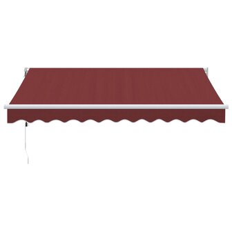 Luifel automatisch uittrekbaar 300x250 cm bordeauxrood 3